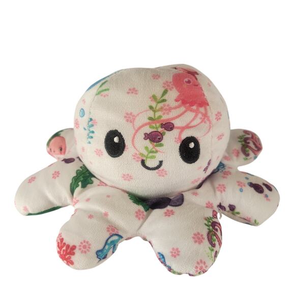 Reversible Octopus Plush Lot of 2 Mood Toys Flip Happy Sad Plushie  TeeTurtle - Picture 7 of 11